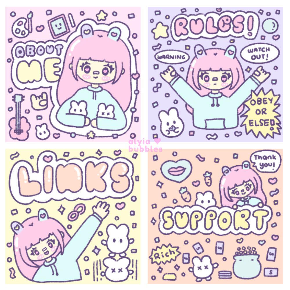 comic style twitch panel