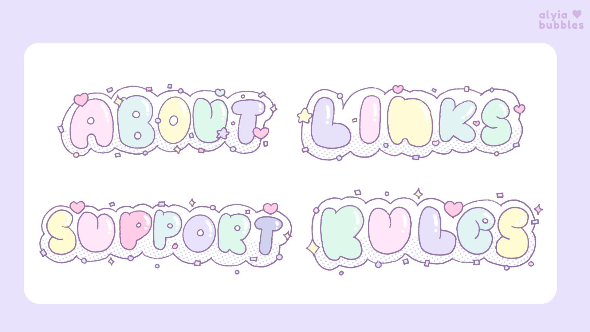 pastel twitch panel