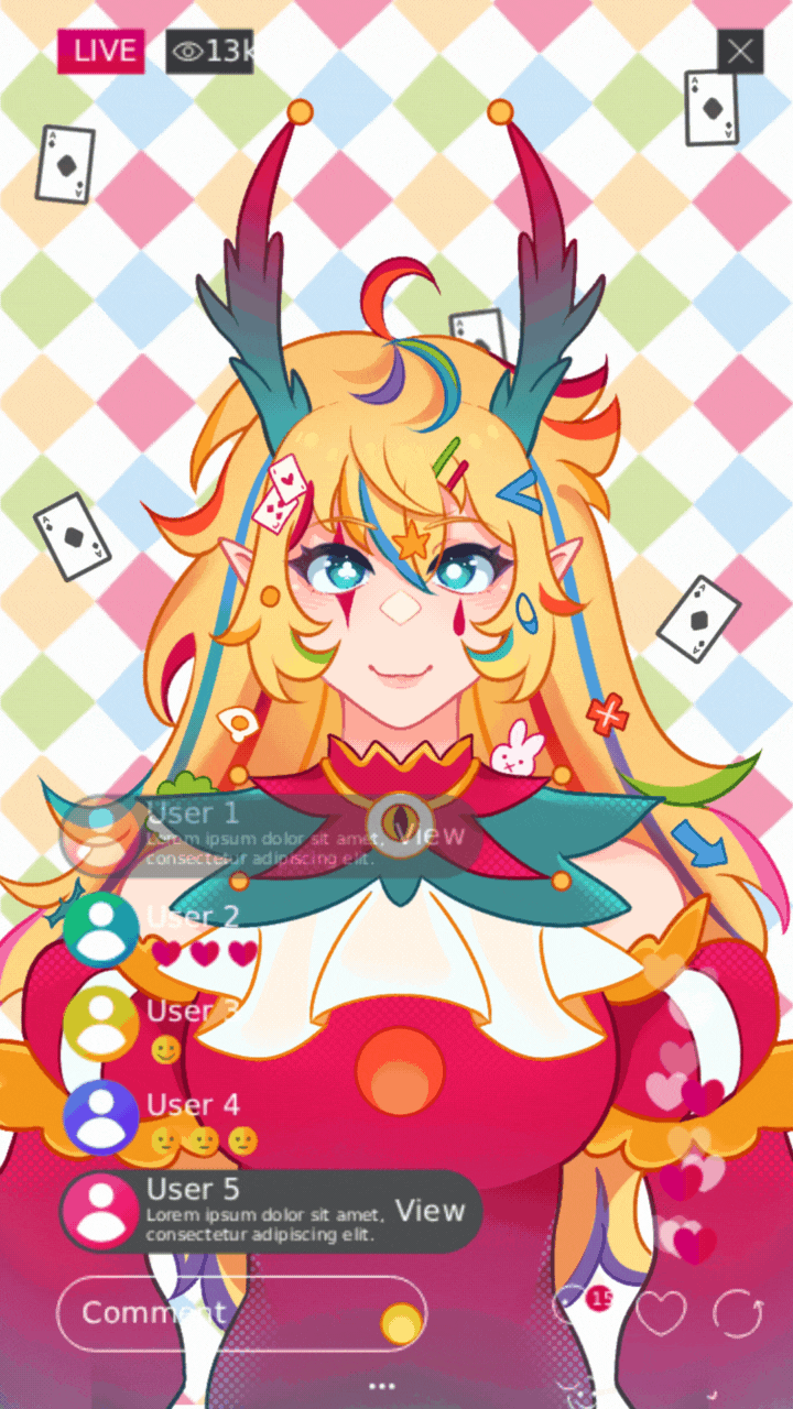 animated overlay for @venus of stone