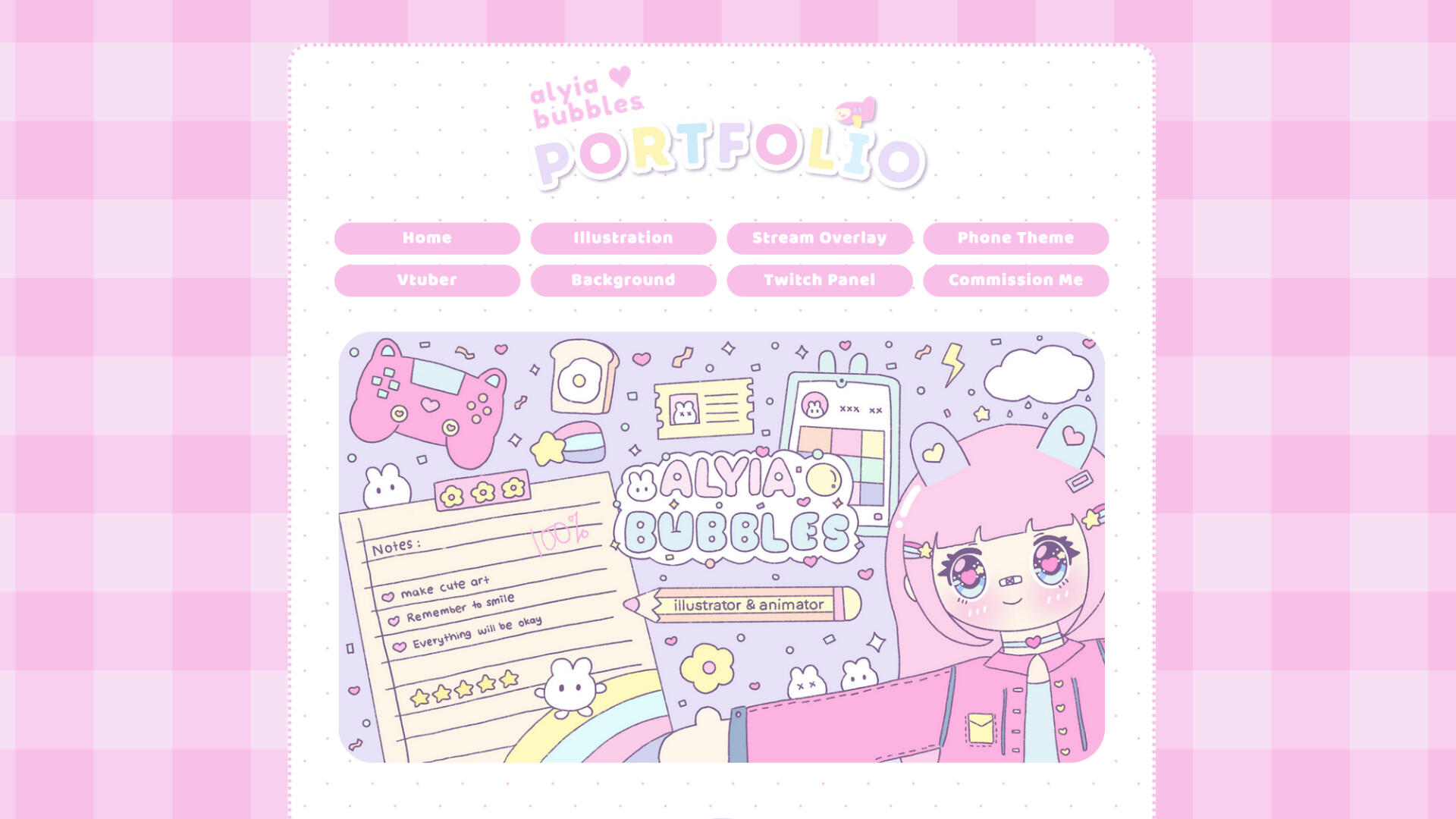 portfolio carrd design