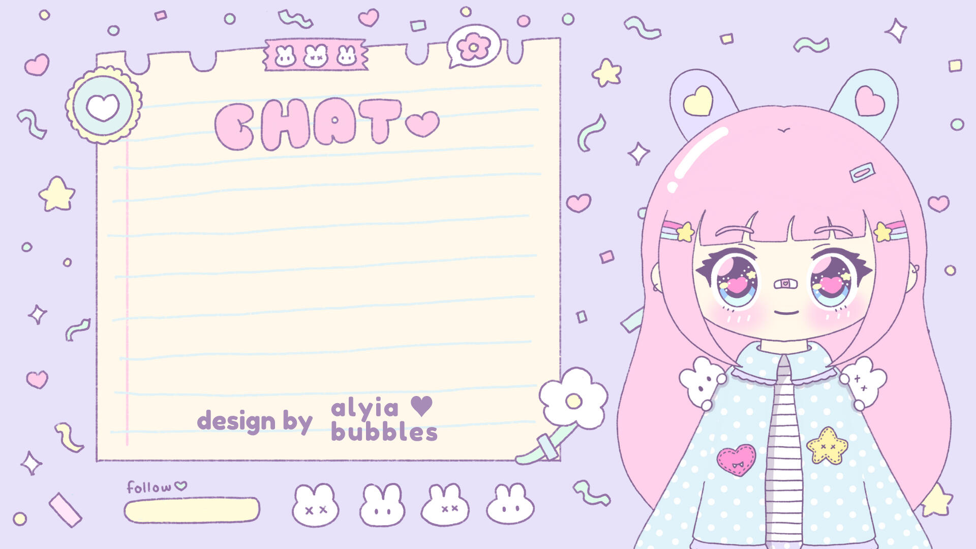 static overlay for alyia bubbles